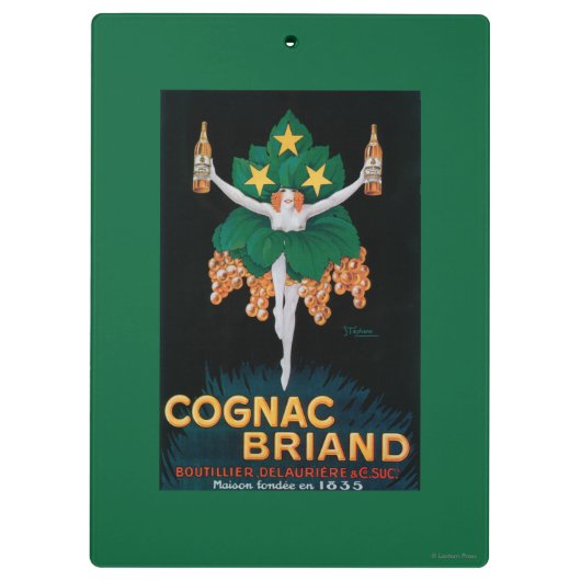 Cognac Briand Promotion Poster Klembord (Achterkant)