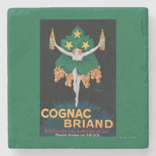 Cognac Briand Promotion Poster Stenen Onderzetter