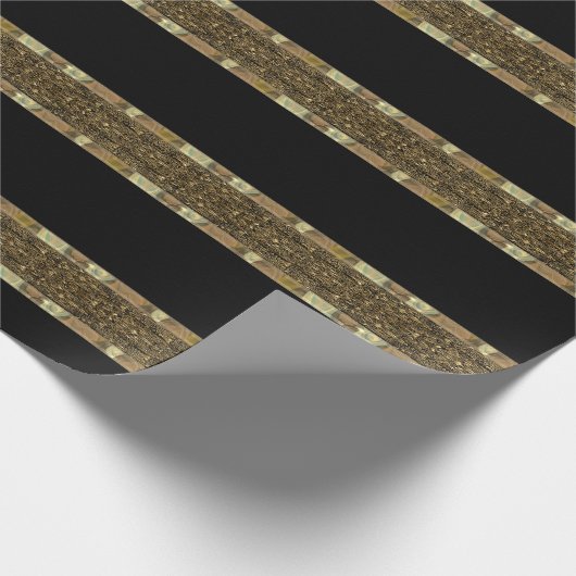 Cognac Craft Baroque Beauty Cadeaupapier (Hoek)