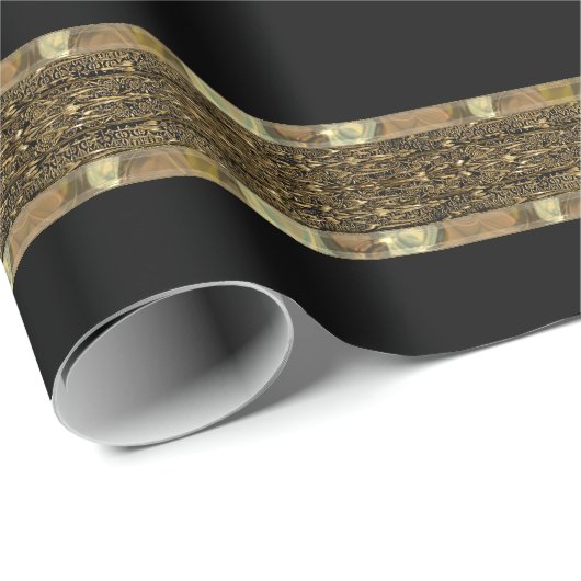 Cognac Craft Baroque Beauty Cadeaupapier (Rol Hoek)