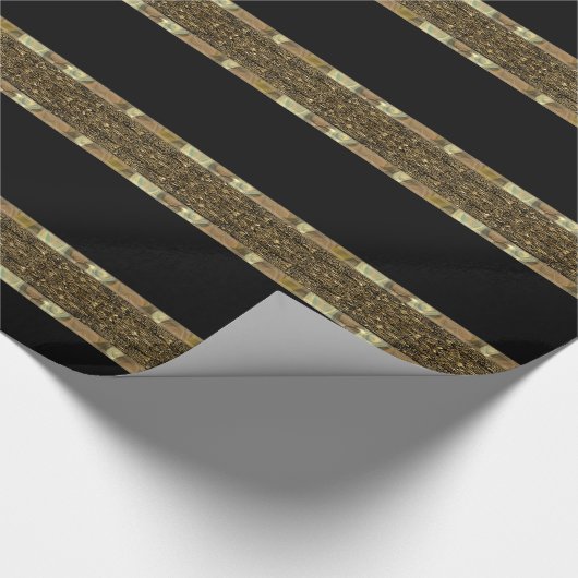 Cognac Craft Baroque Beauty Glossy Cadeaupapier (Hoek)