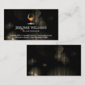 Cognac-Drink | Achtergrond verlichting Visitekaartje (Voorkant / Achterkant)