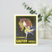 Cognac Gautier Freres Briefkaart (Staand voorkant)