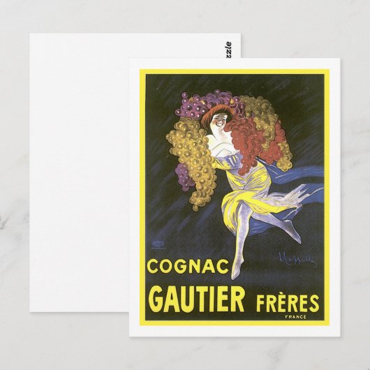 Cognac Gautier Freres Briefkaart (Voorkant / Achterkant)