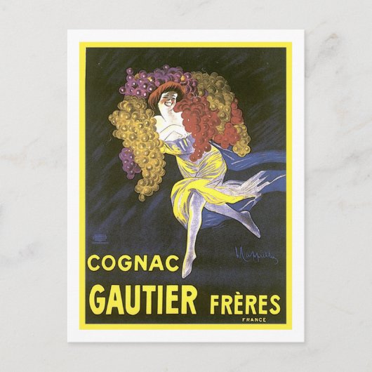 Cognac Gautier Freres Briefkaart (Voorkant)