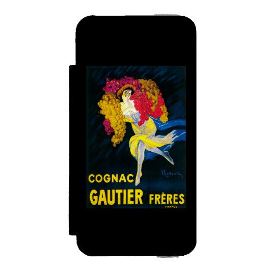 Cognac Gautier Promotional PosterFrankrijk Incipio iPhone Portemonnee Hoesje (Voorkant Agenda)