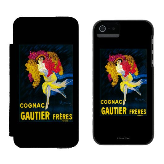 Cognac Gautier Promotional PosterFrankrijk Incipio iPhone Portemonnee Hoesje (Naast elkaar)