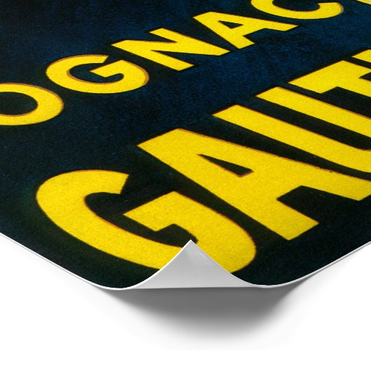 Cognac Gautier Promotional PosterFrankrijk Poster (Hoek)