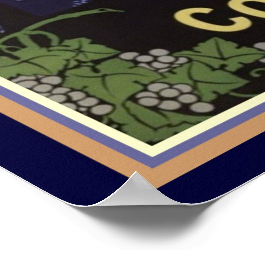 Cognac Gelas - Frankrijk - Art Deco Poster 16 x 20 (Hoek)