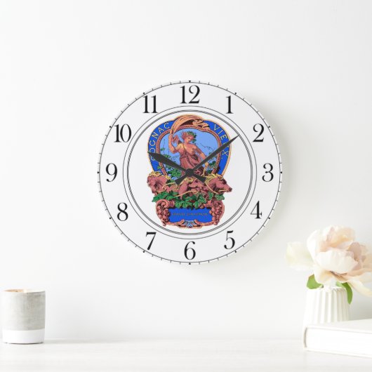  cognac-label balk grote klok (Huis)