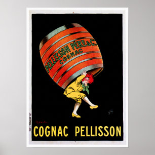 Cognac Pellisson  Drink wijn en kunst Poster