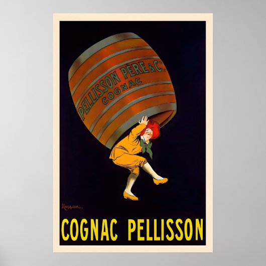 Cognac Pellisson Vintage Voedsel&Drank Poster van (Voorkant)