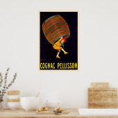 Cognac Pellisson Vintage Voedsel&Drank Poster van (Keuken)