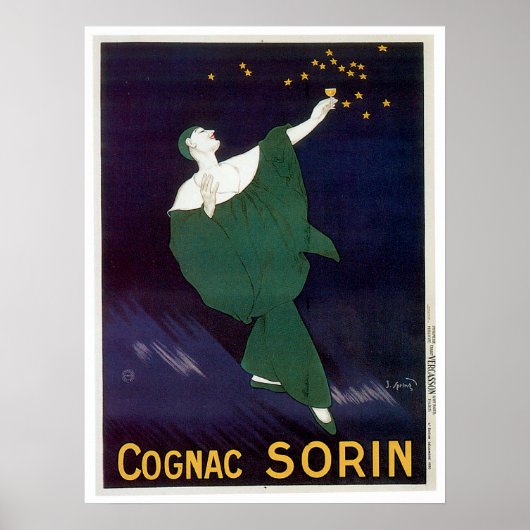 Cognac Sorin Drink en kunst van wijn Poster (Voorkant)
