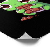 Cognitieve dissonantie kikker Sticker Poster (Hoek)