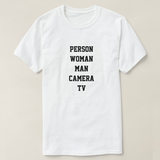 Cognitieve test Donald Trump T-shirt (Design voorkant)