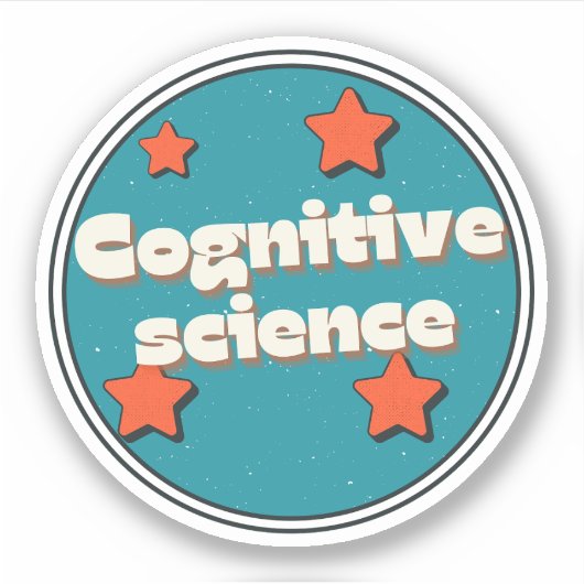Cognitieve wetenschap sticker (Voorkant)