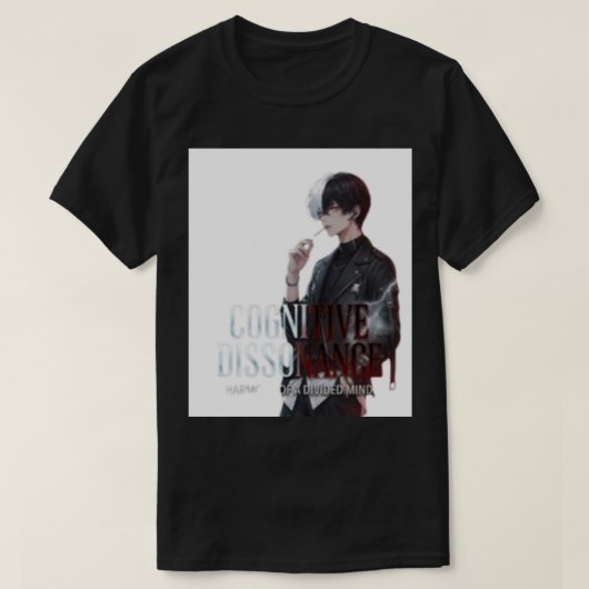 Cognitive Dissonance Esthetische Anime Jongen Graf T-shirt (Design voorkant)