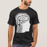 Cognitive Science Brain Skull Anatomy Dark Academi T-shirt<br><div class="desc">Cognitive Science Brain Skull Anatomy Dark Academia Cogsci. Kom op met modieuze en comfortabele Linguistics t-shirts! Bezoek ons nu en ontdek iets dat perfect voor je is. Mis niet uit!</div>