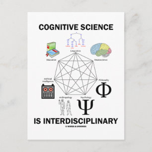 Cognitive Science is interdisciplinair Briefkaart