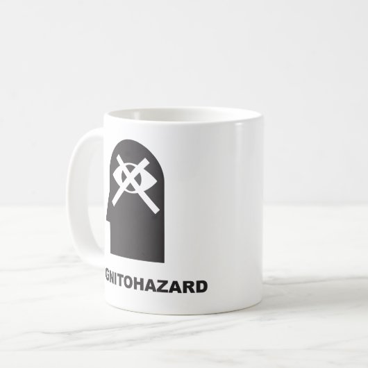 Cognitohazard mok (Voorkant links)