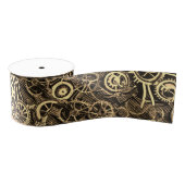 Cogs Gears Gold Metal Grosgrain Lint (Spoel)