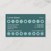 Cogs - Grijze groene handen Visitekaartje (Achterkant)