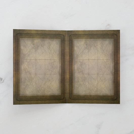  Cogs Steampunk gepersonaliseerd Kaart (Binnen)