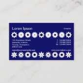 Cogs - White on Deep Navy Visitekaartje (Achterkant)