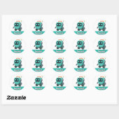 Cogsby Robot Sticker - Mooie Doorzichtige (Vel)