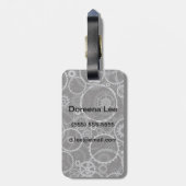 Cogwielpatroon Bagagelabel (Achterkant verticaal)