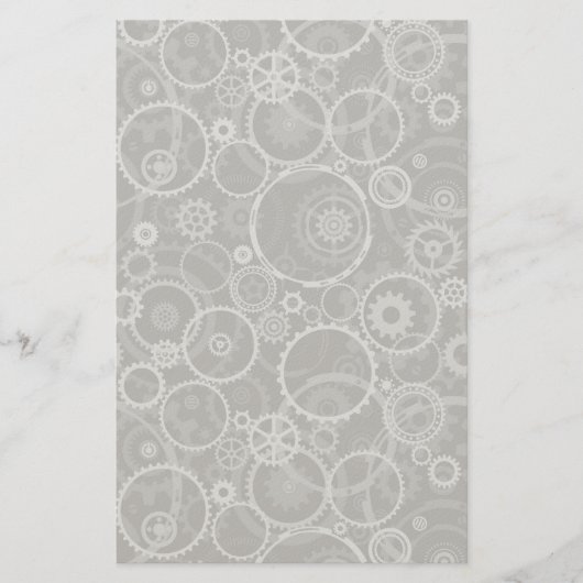 Cogwielpatroon Briefpapier (Voorkant)