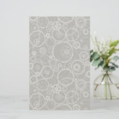 Cogwielpatroon Briefpapier (Staand voorkant)