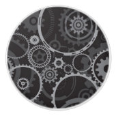 Cogwielpatroon Keramische Knop (Voorkant)