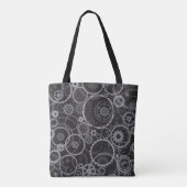 Cogwielpatroon Tote Bag (Achterkant)