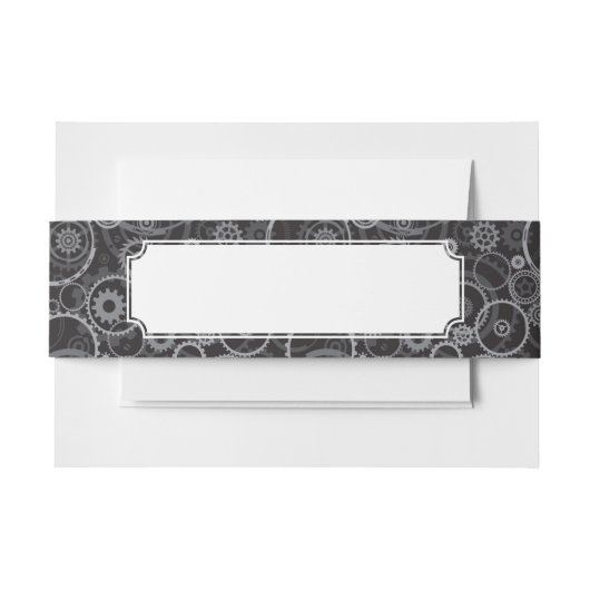 Cogwielpatroon Uitnodigingen Wikkel (Voorkant Voorbeeld)