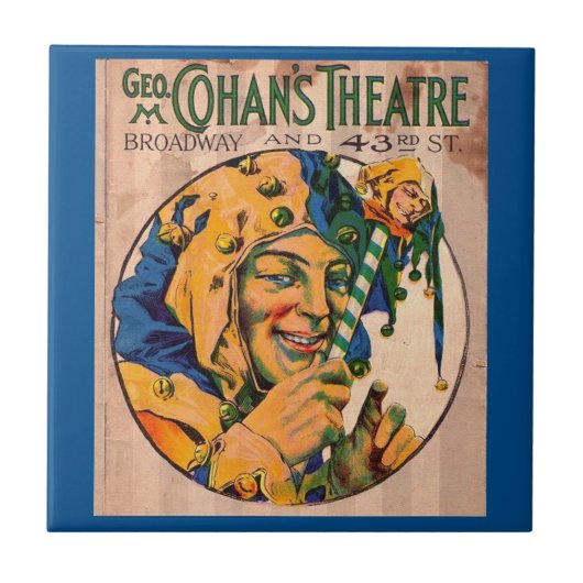 Cohan's theaterafdekplaatje van 1920 tegeltje (Voorkant)