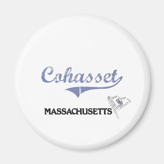 Cohasset Massachusetts City Classic Magneet (Voorkant)
