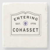 Cohasset Massachusetts Stenen Onderzetter (Voorkant)