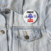 Cohasset voor Obama en Warren 2012 Ronde Button 5,7 Cm (In situ)