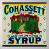 Cohassett Syrup LabelCairo, GA Poster (Voorkant)