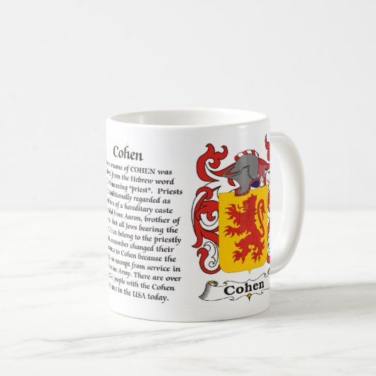 Cohen - gezinscolade van de wapenindustrie - Mok (Voorkant rechts)