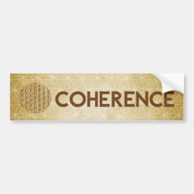 “Coherentie” Flower of Life Bumpersticker