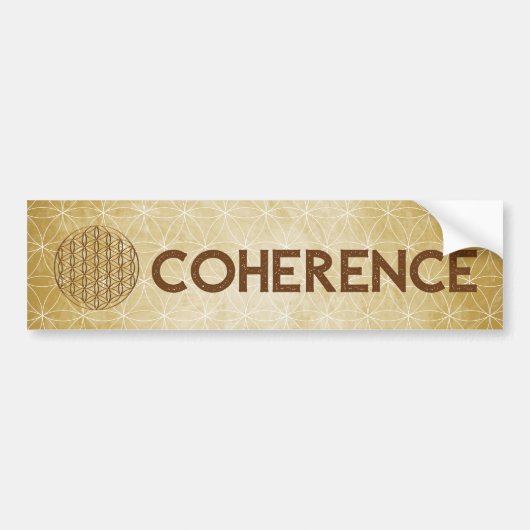 “Coherentie” Flower of Life Bumpersticker (Voorkant)
