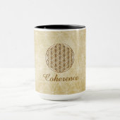 "Coherentie" Flower of Life Mok (Midden)