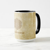 "Coherentie" Flower of Life Mok (Voorkant rechts)