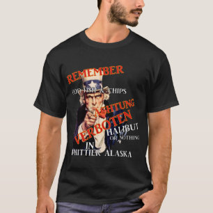 Coho Chinook Alaska Souvenir Reis Vakantie Vis T-shirt