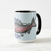 Coho Salmon Origineel Ontwerp Mok (Voorkant rechts)