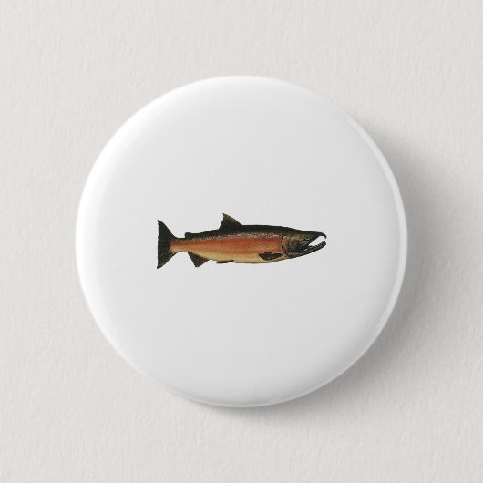 Coho - Silver Salmon (paaifase) Ronde Button 5,7 Cm (Voorkant)