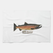 Coho - Silver Salmon (paaifase) Theedoek (Horizontaal)